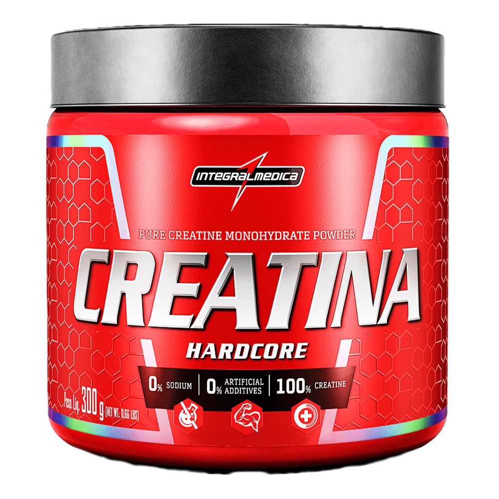 Creatina Hardcore 100% Pura 300g - Integral Médica