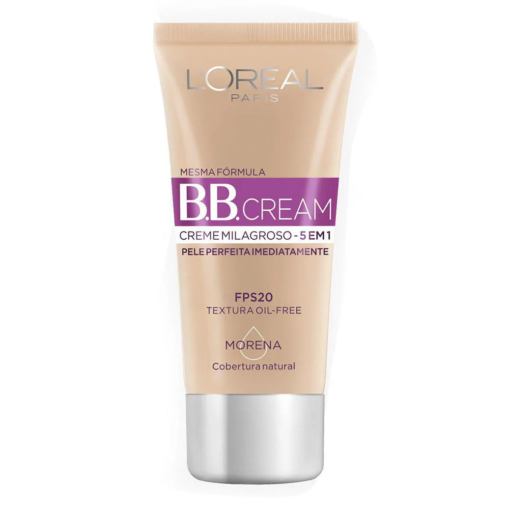 Base Líquida Bb Cream 5 em 1 Fps 20 Morena Loréal Paris 30ml