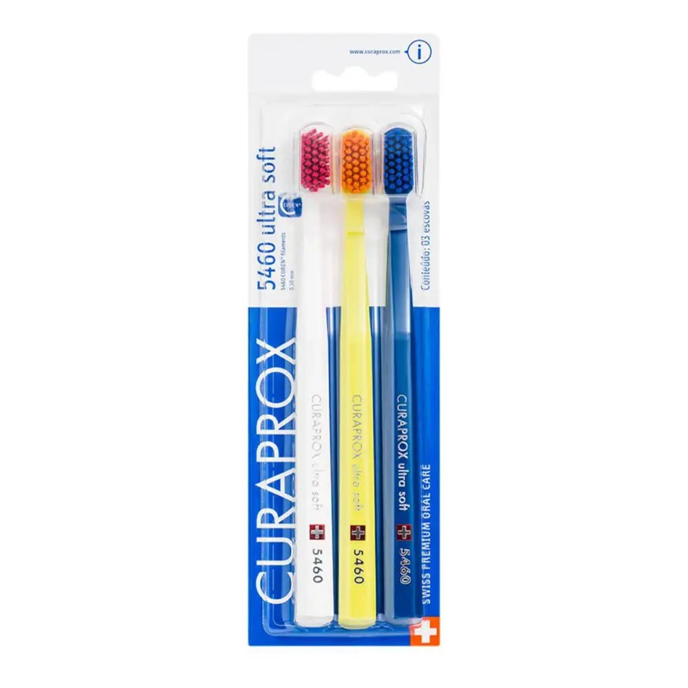 Escova Dental Curaprox Ultra 5460 com 3 Unidades