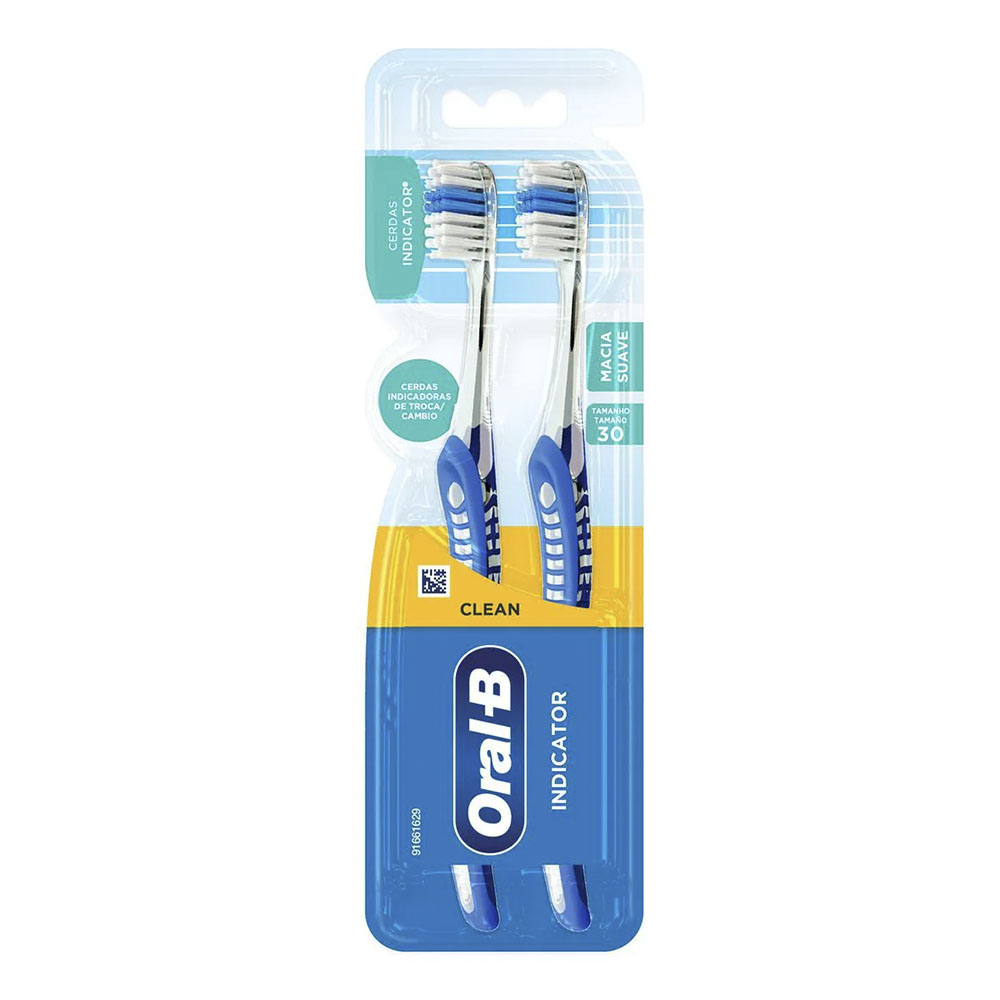Escova de Dente Oral-B Indicator Clean Nº30 2 unidades