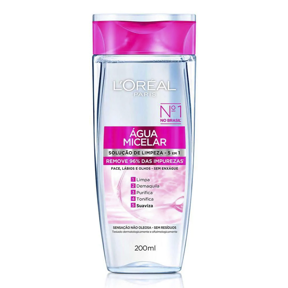 Água Micelar Loreal Paris 200ml Demaquilante