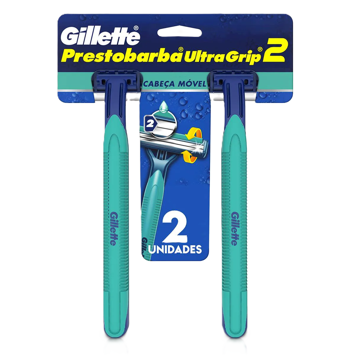 Aparelhos de Barbear Prestobarba Ultragrip Gillette 2 Unidades
