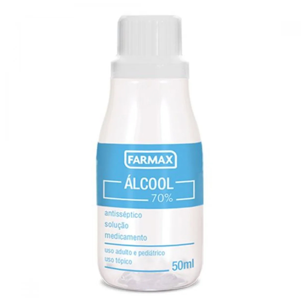 Álcool 70% 50ml - Farmax