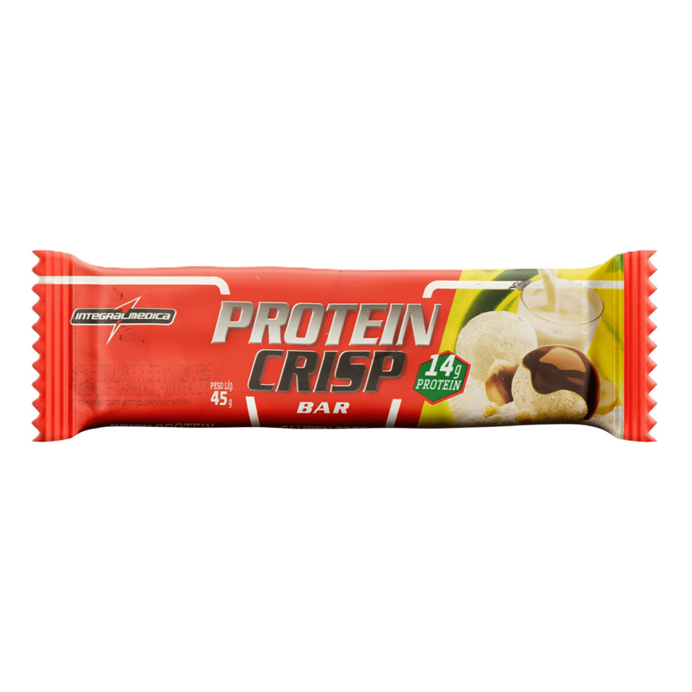 Barra Proteina Crisp 45g Leite Ninho Com Avelã - Integralmedica