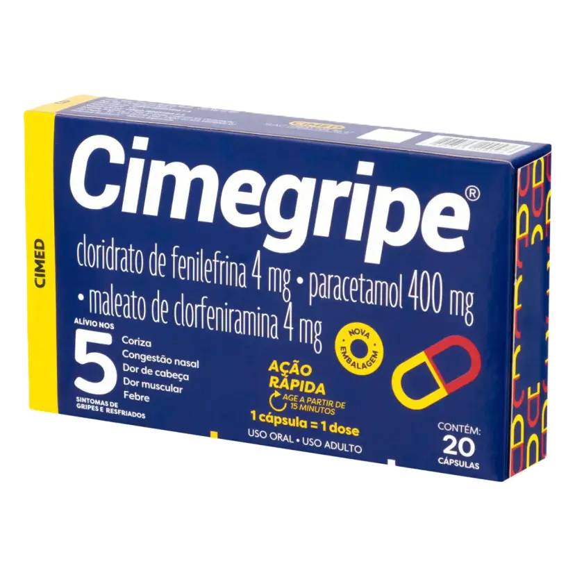 Cimegripe 400mg C/20 Caps