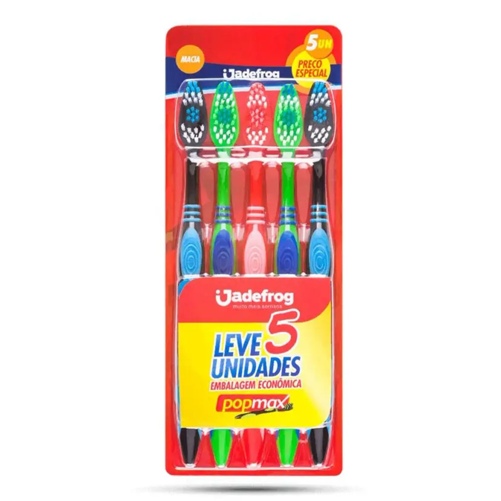Escova Dental Jadefrog Popmax 5 unidades