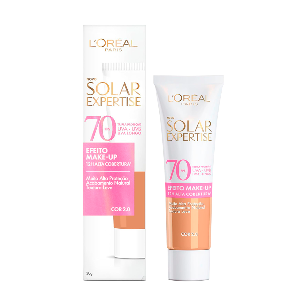 Protetor Solar L'Oréal Facial Efeito Make FPS70 2.0