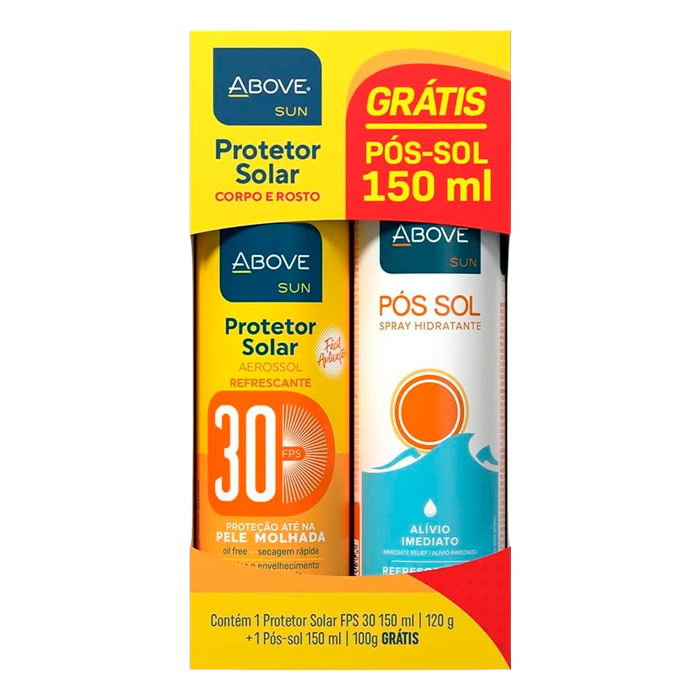 Kit Above Protetor Solar 150ml + Pós Sol 150ml