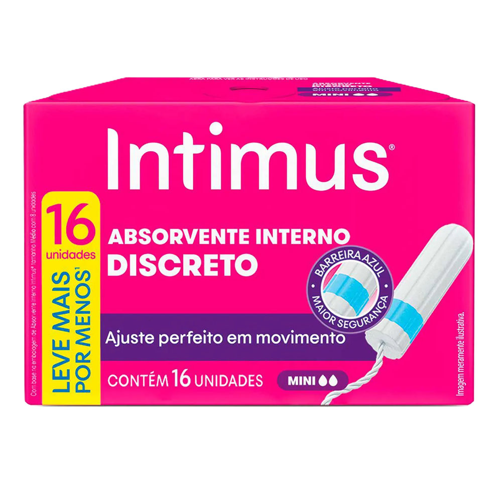 Absorvente Intimus Interno Mini 16 Unidades