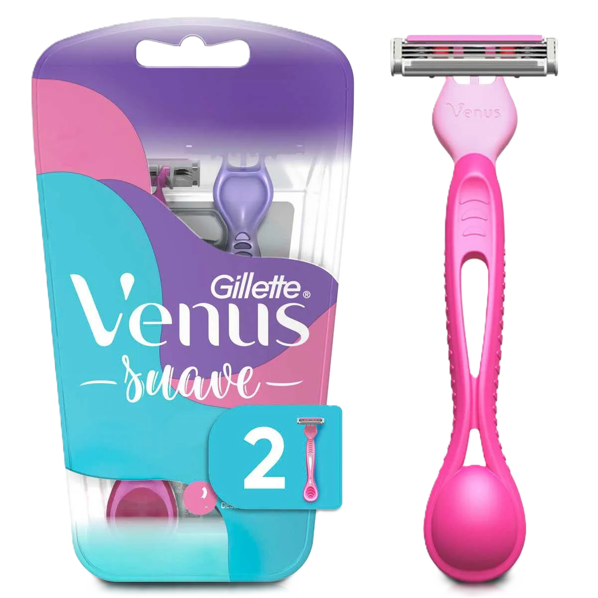 Aparelho de Depilação Vênus Simply Suave 2 Unidades Gillette